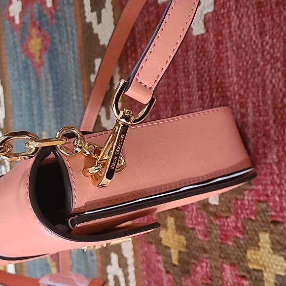 Michael Kors Carmen Medium Convertible Chain Shoulder Bag Crossbody Sherbert - Picture 5 of 9